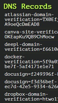 DNS records